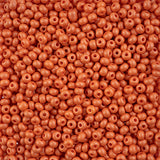 6/0 Czech Seed Beads #123 Permalux Orange 24g