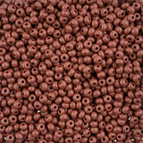 6/0 Czech Seed Beads #126 Permalux Brown 24g