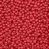 6/0 Czech Seed Beads #127 Permalux Red 24g