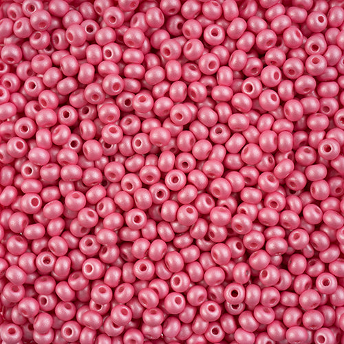 6/0 Czech Seed Beads #129 Permalux Light Pink 24g