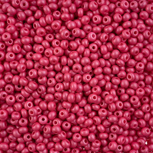 6/0 Czech Seed Beads #130 Permalux Fuchsia 24g