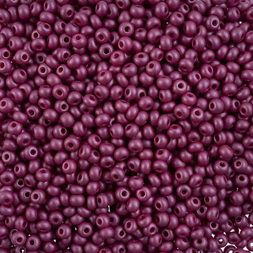 8/0 Czech Seed Beads #052 Permalux Purple 22g