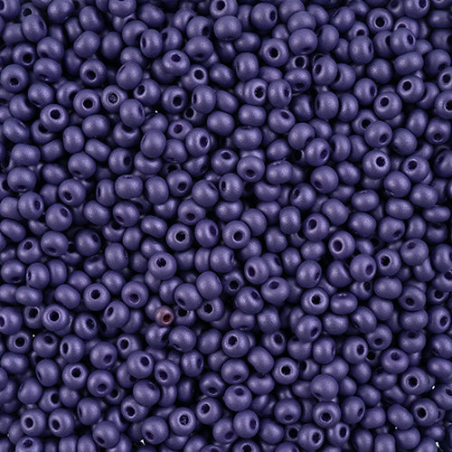 6/0 Czech Seed Beads #134 Permalux Dark Violet 24g