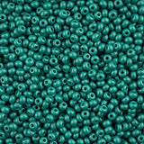 6/0 Czech Seed Beads #136 Permalux Sea Green 24g