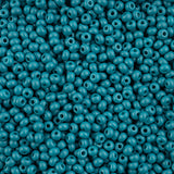 8/0 Czech Seed Beads #057 Permalux Teal 22g