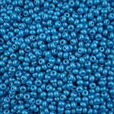 6/0 Czech Seed Beads #138 Permalux Dark Turquoise 24g