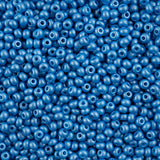 6/0 Czech Seed Beads #139 Permalux Light Blue 24g