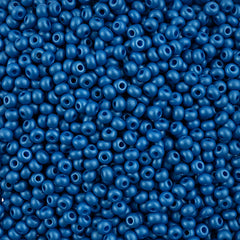 8/0 Czech Seed Beads #060 Permalux Blue 22g