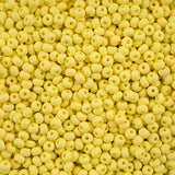 8/0 Czech Seed Beads #062 Permalux Matte Light Yellow 22g