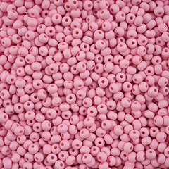 8/0 Czech Seed Beads #071 Permalux Matte Light Pink 22g