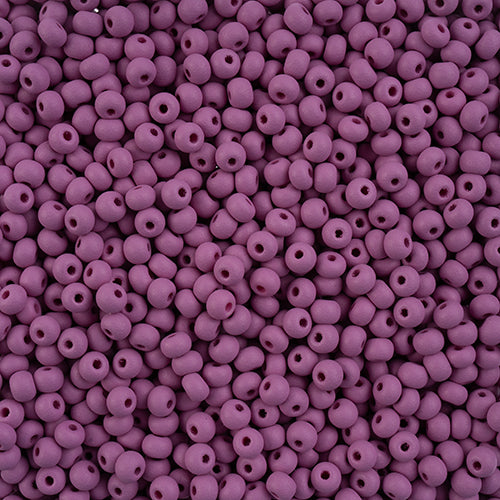 8/0 Czech Seed Beads #074 Permalux Matte Purple 22g