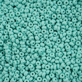 8/0 Czech Seed Beads #077 Permalux Matte Mint 22g