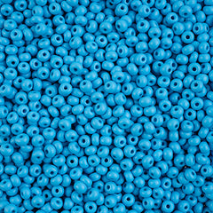 6/0 Czech Seed Beads #160 Permalux Matte Dark Turquoise 24g