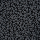 6/0 Czech Seed Beads #163 Permalux Matte Grey 24g