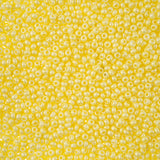 10/0 Czech Seed Beads #131 Permalux Light Yellow 22g