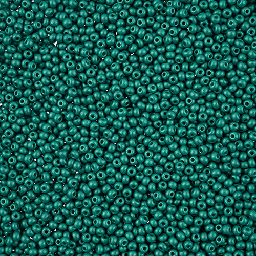 11/0 Czech Seed Beads #43156 Permalux Sea Green 23g