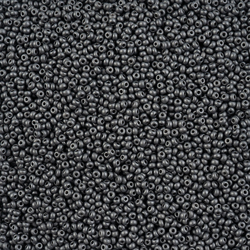 11/0 Czech Seed Beads #43161 Permalux Grey 23g