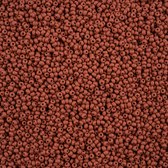 11/0 Czech Seed Beads #43168 Permalux Matte Brown 23g