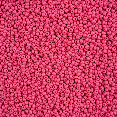 11/0 Czech Seed Beads #43172 Permalux Matte Fuchsia 23g