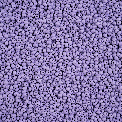 10/0 Czech Seed Beads #166 Permalux Matte Lavender 22g