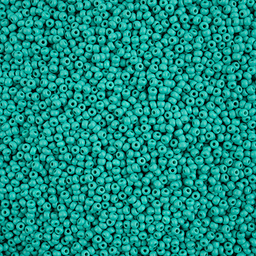 10/0 Czech Seed Beads #169 Permalux Matte Sea Green 22g