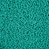 10/0 Czech Seed Beads #169 Permalux Matte Sea Green 22g