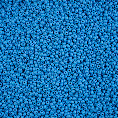 11/0 Czech Seed Beads #43181 Permalux Matte Light Blue 23g