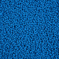 11/0 Czech Seed Beads #43182 Permalux Matte Blue 23g