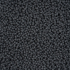 11/0 Czech Seed Beads #43183 Permalux Matte Grey 23g