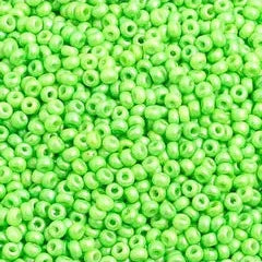 10/0 Czech Seed Beads #2333V Shiny Green 22g