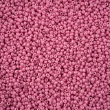 11/0 Czech Seed Beads #43237 Op Bubblegum Pink Chalk Solgel 23g