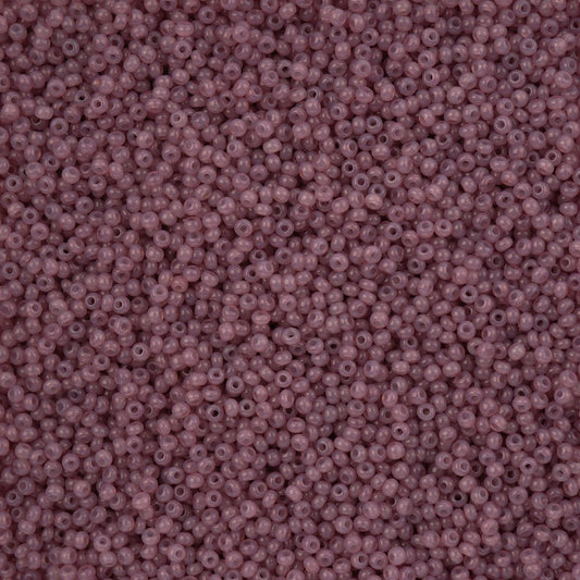 11/0 Czech Seed Beads #43262 Alabaster Plum Solgel 23g