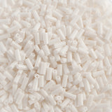 #2 Czech Bugle Beads Opaque White 25g Bag