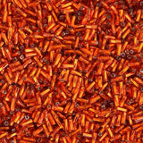 #2 Czech Bugle Beads Silver Lined Orange 25g Bag