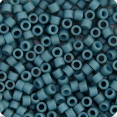 11/0 Delica Bead #0792 Op Matte Grey Blue Dyed 5.2g