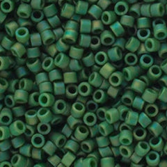 11/0 Delica Bead #2312 Frosted Glazed Rainbow Green 5.2g