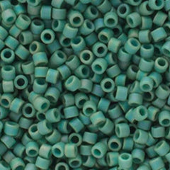 11/0 Delica Bead #2313 Frosted Glazed Rainbow Green Mint 5.2g