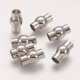 10x17mm Nickel Magnetic Clasp (6mm Hole) 1/pk