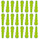 Stacked Fishing Beads 50/pk - Neon Green