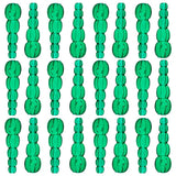 Stacked Fishing Beads 50/pk - Dark Green