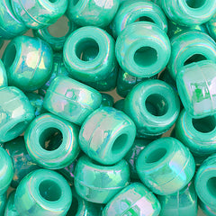 Pony Beads 100/pk - Light Turquoise AB