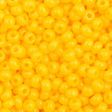 8/0 Czech Seed Beads #83130V Opaque Dark Yellow 22g