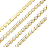 Metal 2mm Gold Pearl Banding by the Yard