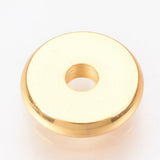 Spacer 8mm Disc, 18kt Gold Plated Beads 20/pk