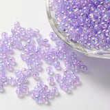 Round Plastic Beads 5mm Lavender AB 25g