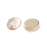 Rhinestone Cabochons, Oval 14x10mm Light Peach 4/pk