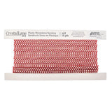 Crystal Lane Rhinestone Banding SS8 Red/Crystal 10yd/pk