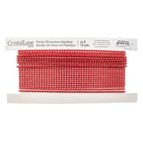 Crystal Lane Rhinestone Banding SS8 Red/Light Siam 10yd/pk