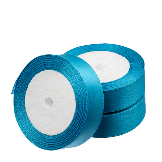 1" Satin Ribbon Turquoise 25yd