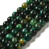 6mm Tiger Eye Green (Natural/Dyed) Beads 14-15" Strand